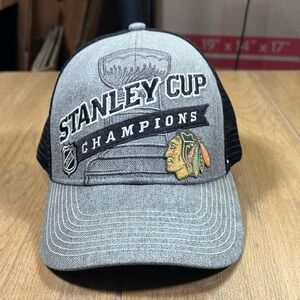 Chicago Blackhawks Stanley Cup Champions 2013 Reebok NHL Trucker Hat